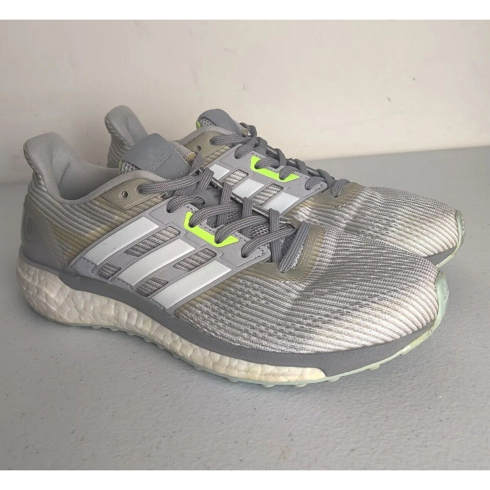 Adidas Womens Supernova Boost BA9937 Gray White Running Shoes Sneakers Size 7.5